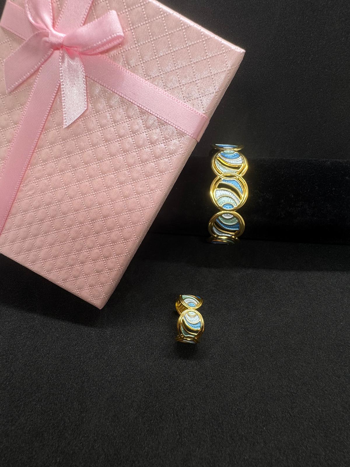 Ensemble Bague + Bracelet En Acier Inoxydable