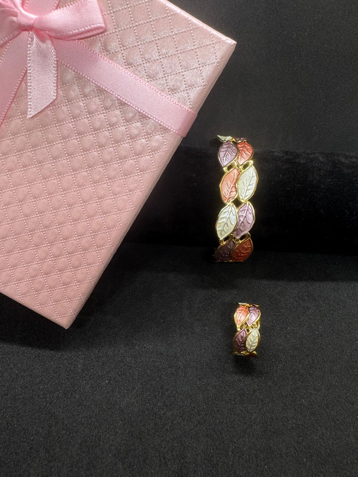 Ensemble Bague + Bracelet En Acier Inoxydable