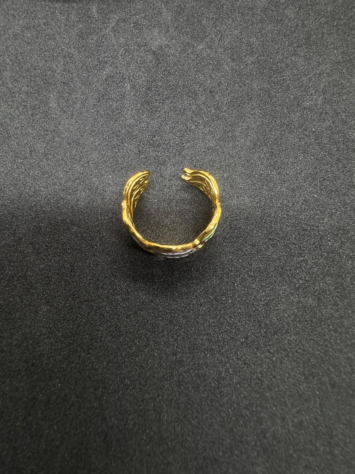 Ensemble Bague + Bracelet En Acier Inoxydable