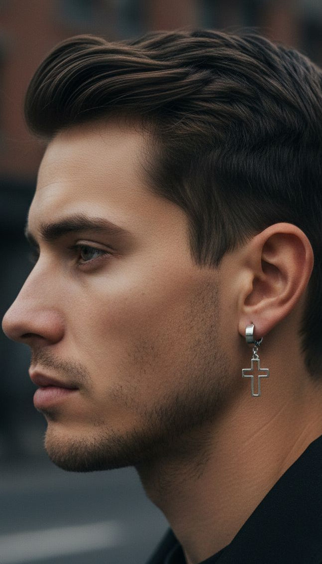 BOUCLES D'OREILLES HOMMES (B102)