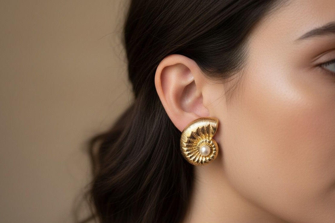 BOUCLES D'OREILLES EN ACIER INOXYDABLE 316L (B25)