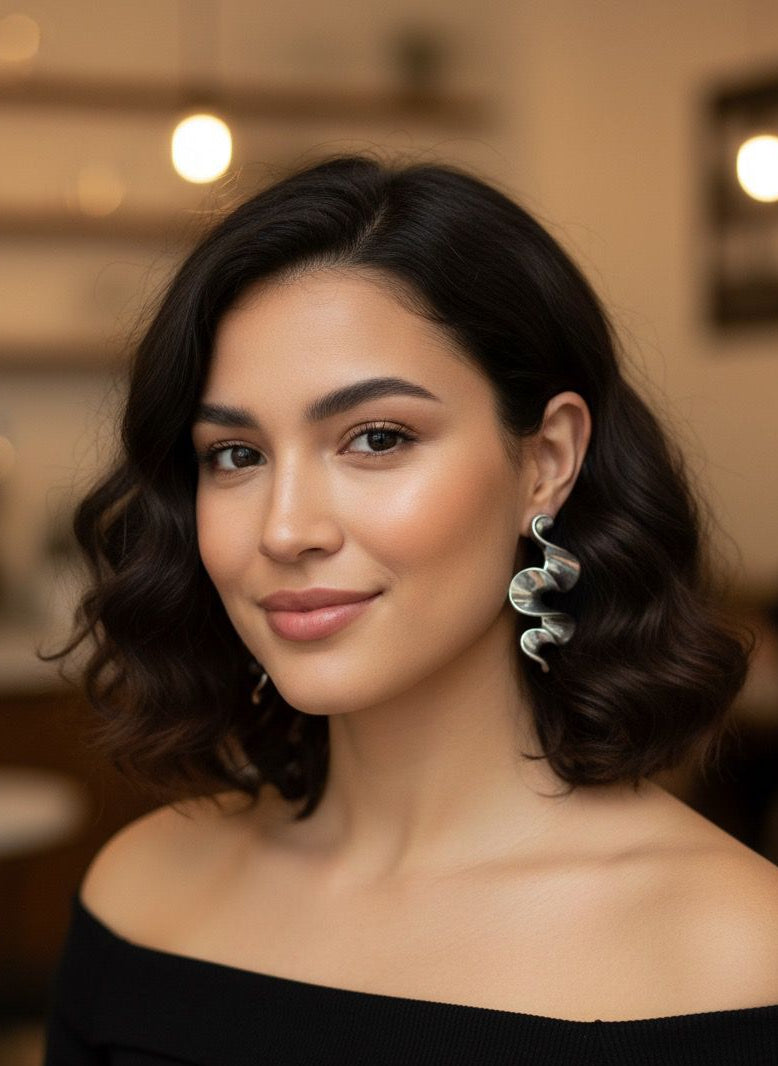 BOUCLES D'OREILLES EN ACIER INOXYDABLE 316L (B30)