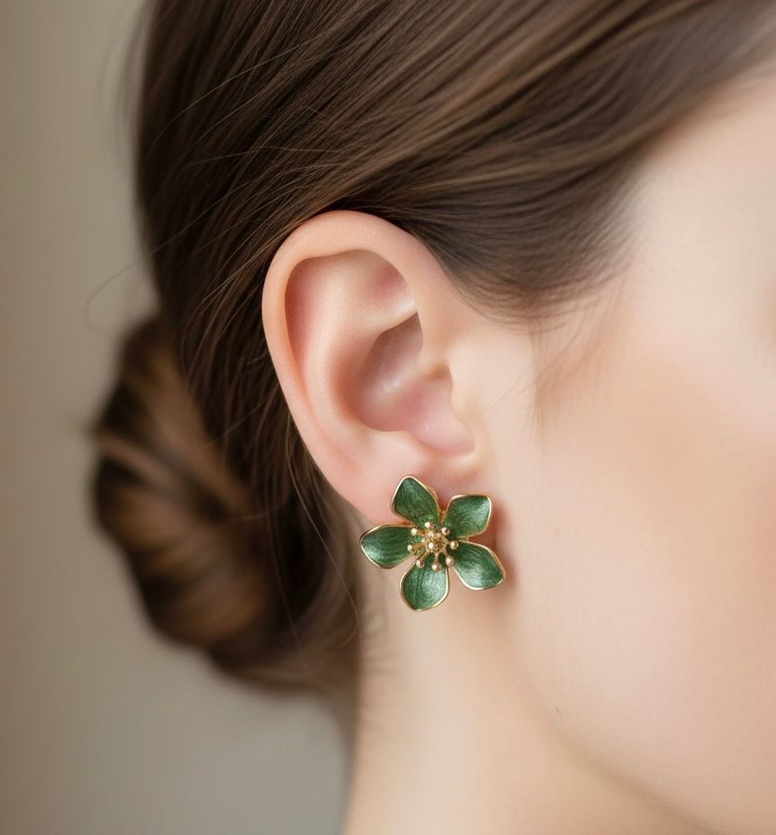 BOUCLES D'OREILLES EN ACIER INOXYDABLE (B1)