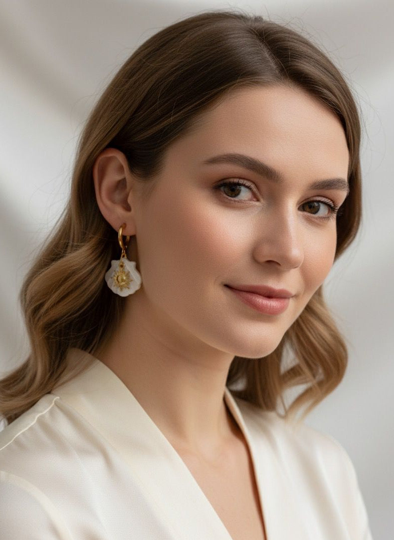 BOUCLES D'OREILLES EN ACIER INOXYDABLE 316L (B7)