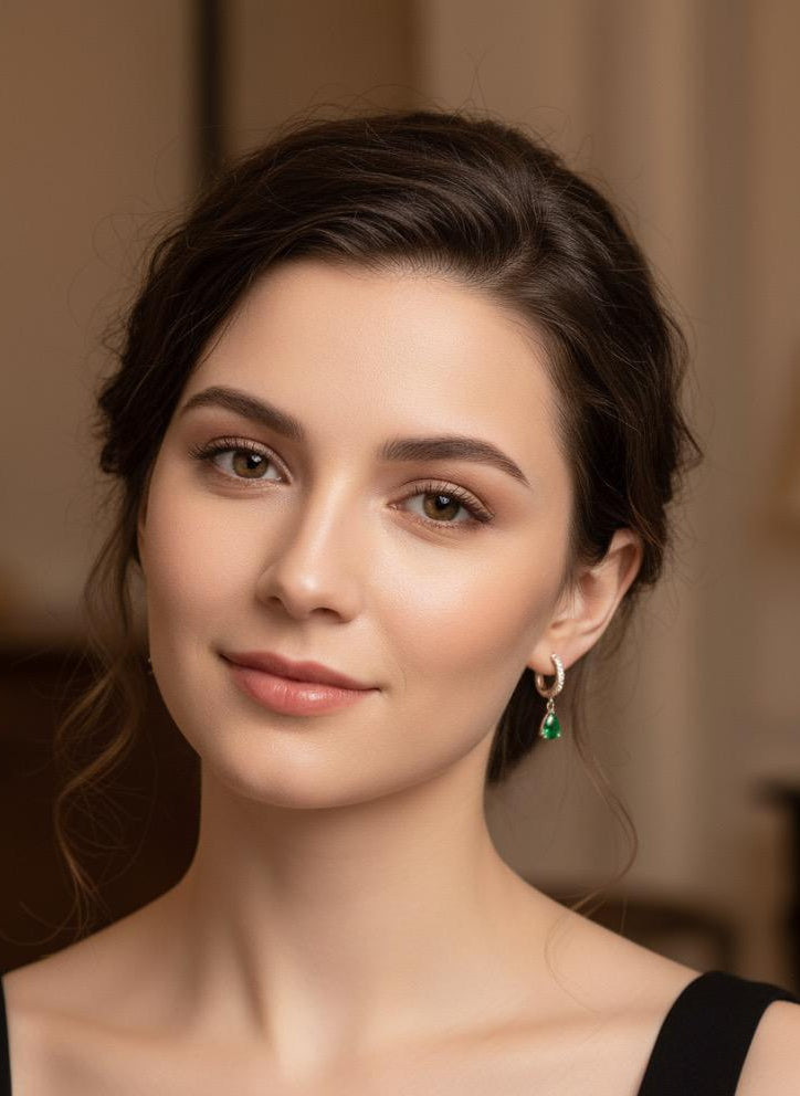 BOUCLES D'OREILLES PENDANTES EN ACIER INOXYDABLE 316 L (B50)