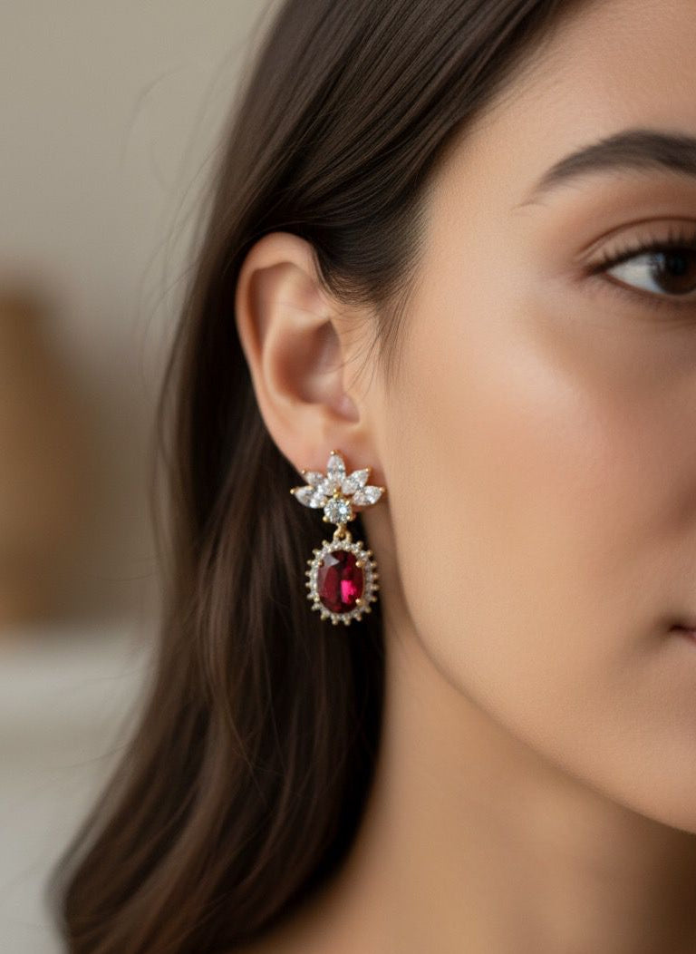 BOUCLES D'OREILLES PENDANTES EN ACIER INOXYDABLE 316 L (B68)