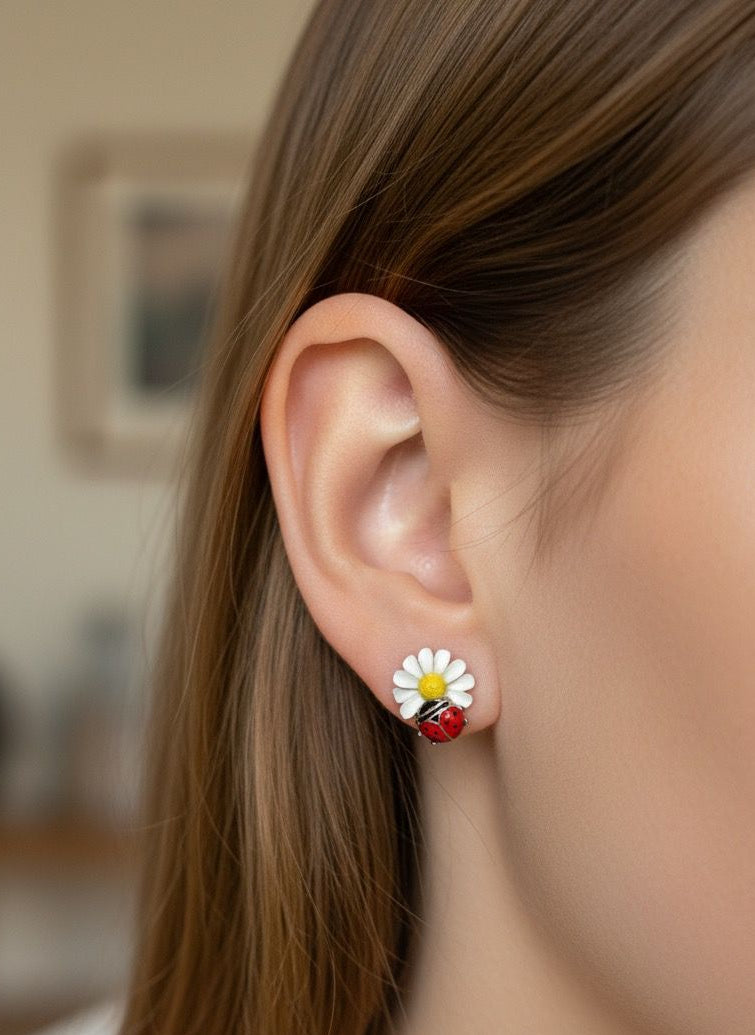 BOUCLES D'OREILLES PENDANTES EN ACIER INOXYDABLE 316 L (B89)