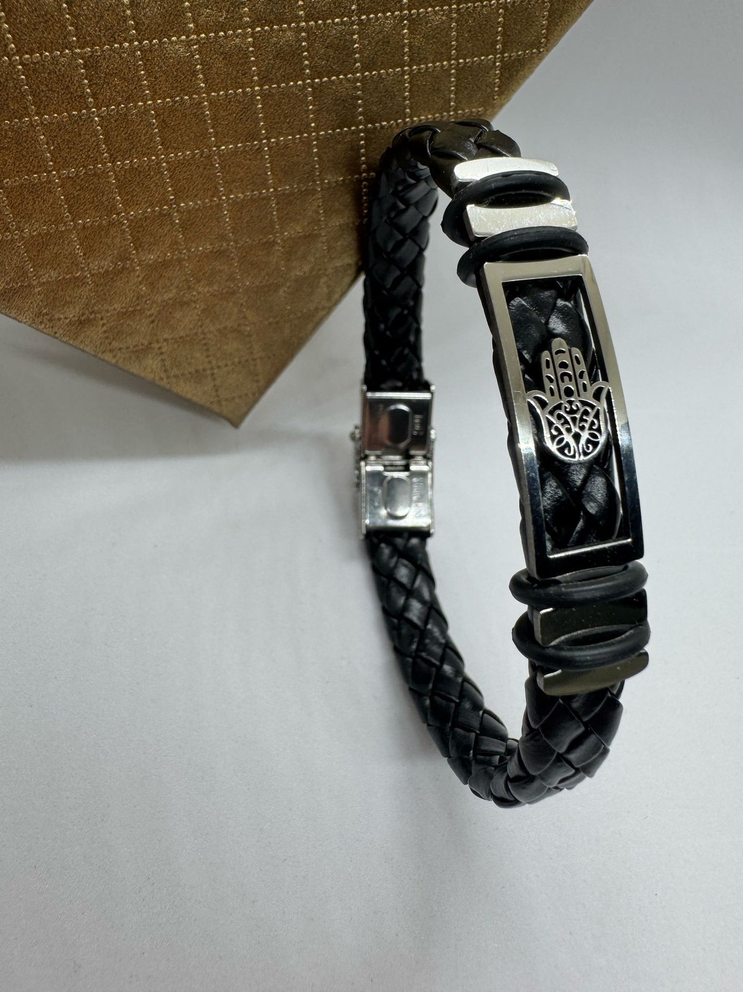Bracelets Hommes en Acier Inoxydable et en Cuir