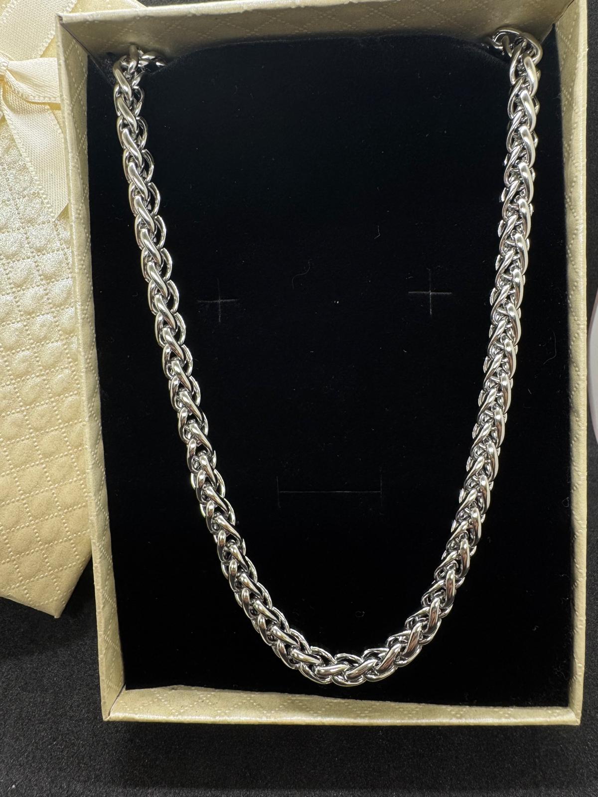 Collier Homme En Acier Inoxydable