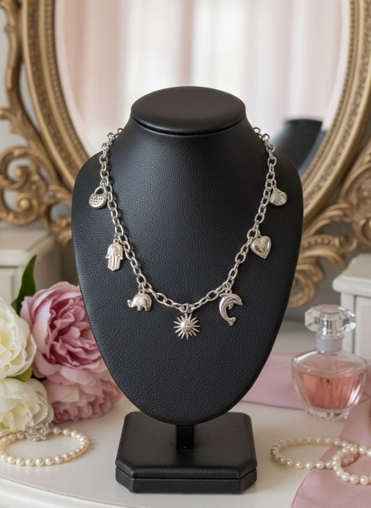 COLLIER AVEC CHARMS EN ACIER INOXYDABLE 316 L (178)