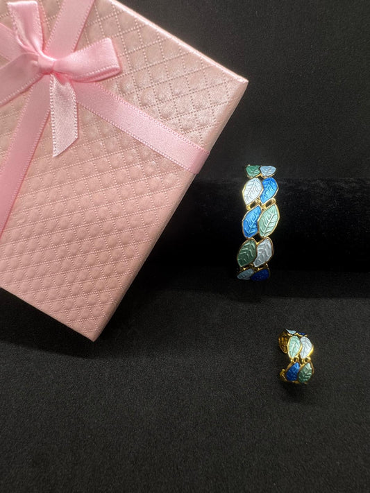 Ensemble Bague + Bracelet En Acier Inoxydable