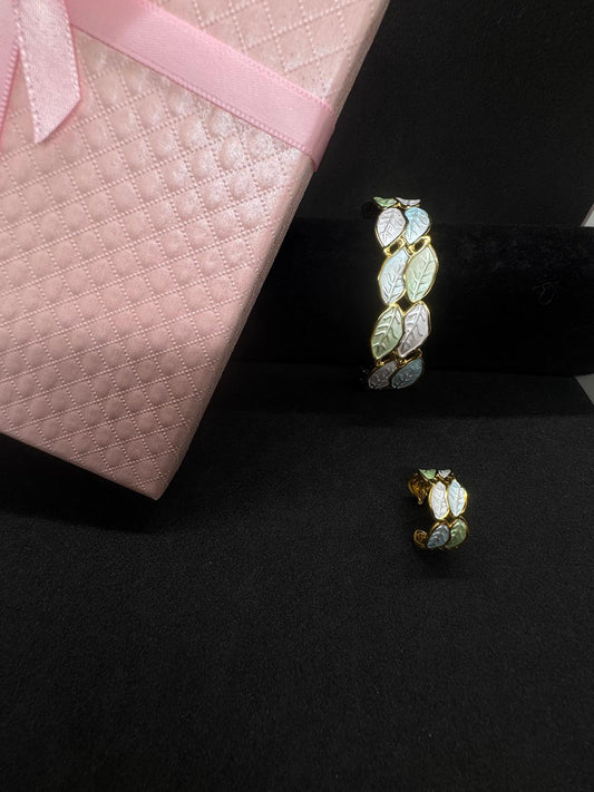 Ensemble Bague + Bracelet En Acier Inoxydable