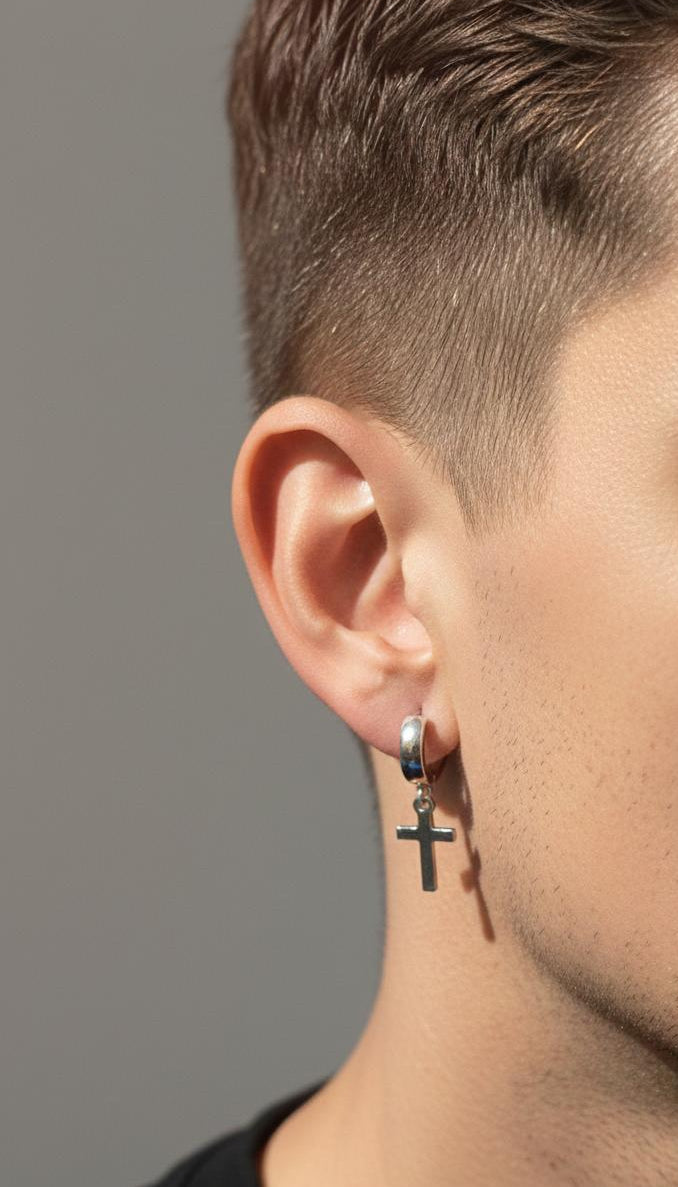 BOUCLES D'OREILLES HOMMES (B100)