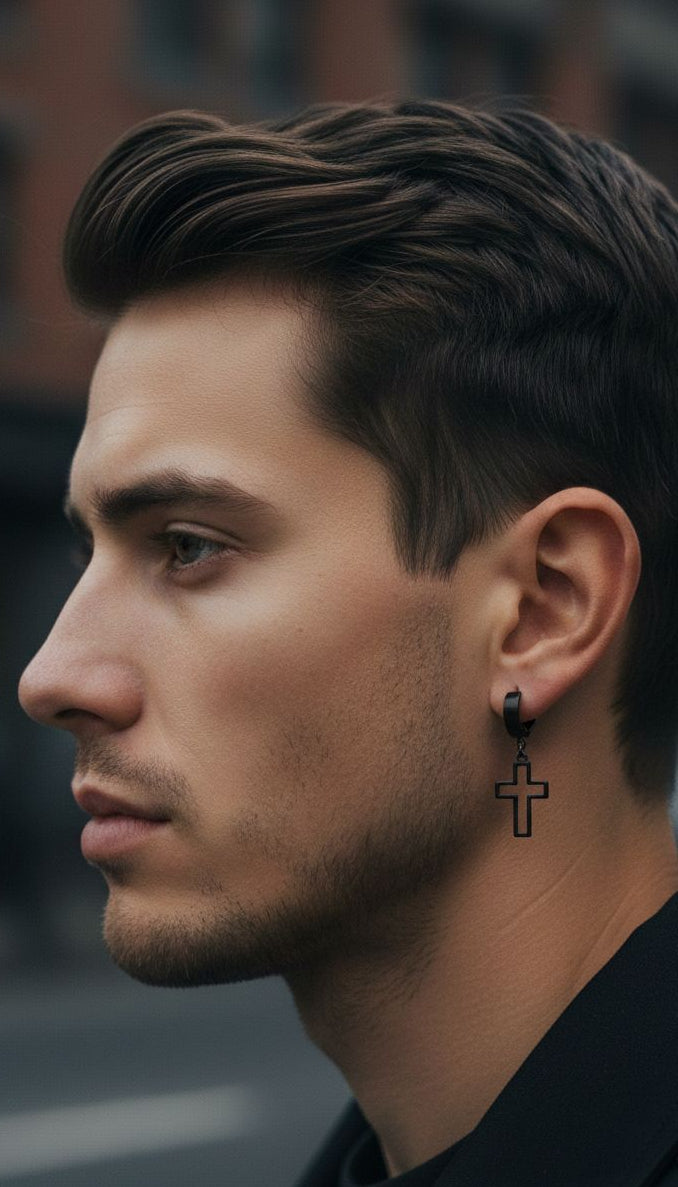 BOUCLES D'OREILLES HOMMES (B103)