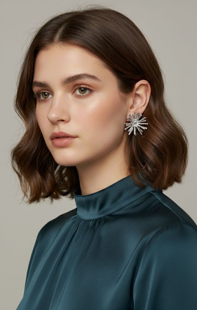 BOUCLES D'OREILLES EN ACIER INOXYDABLE 316L (B22)