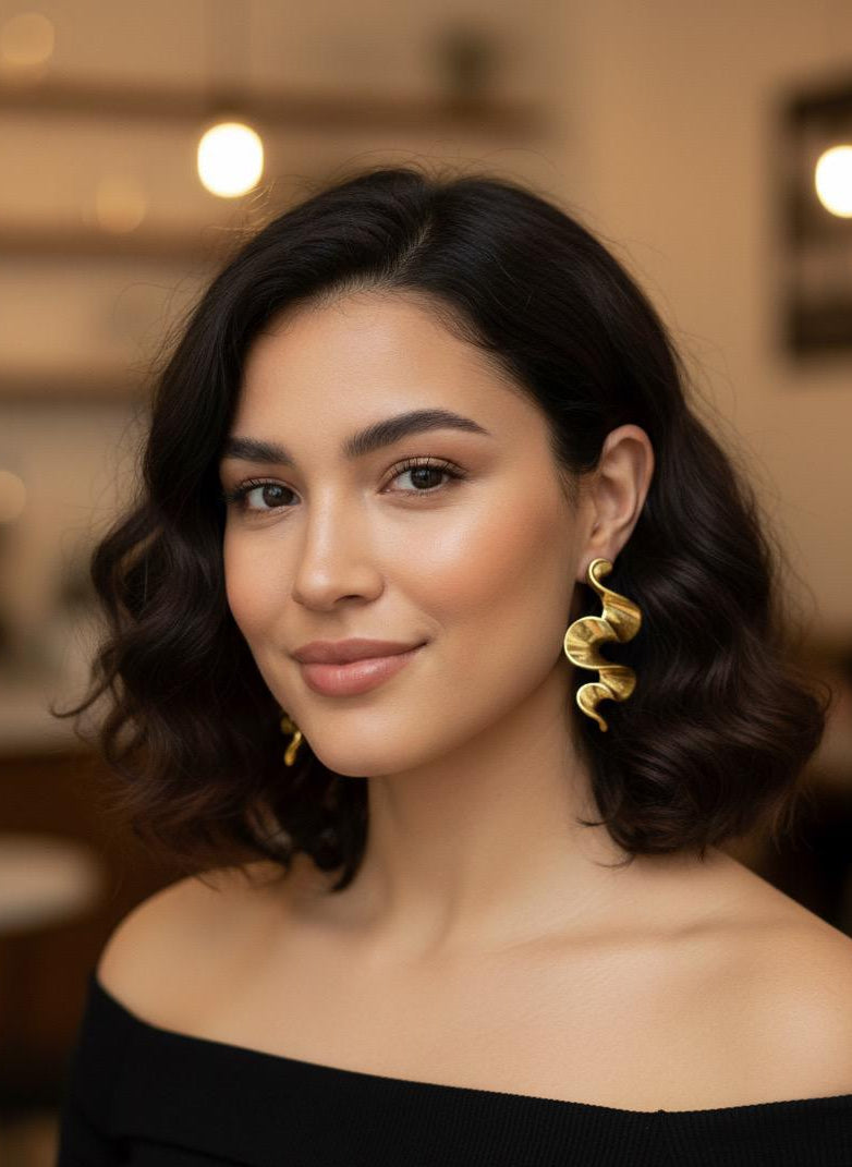 BOUCLES D'OREILLES EN ACIER INOXYDABLE 316L (B29)