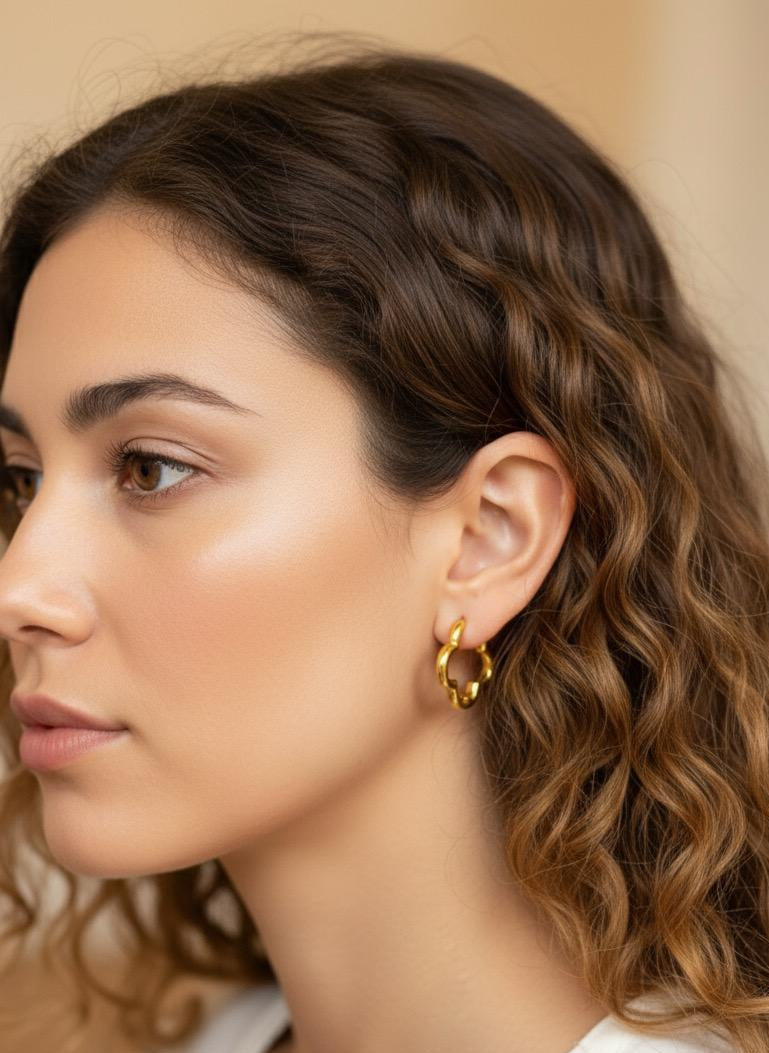 BOUCLES D'OREILLES EN ACIER INOXYDABLE 316L (B31)