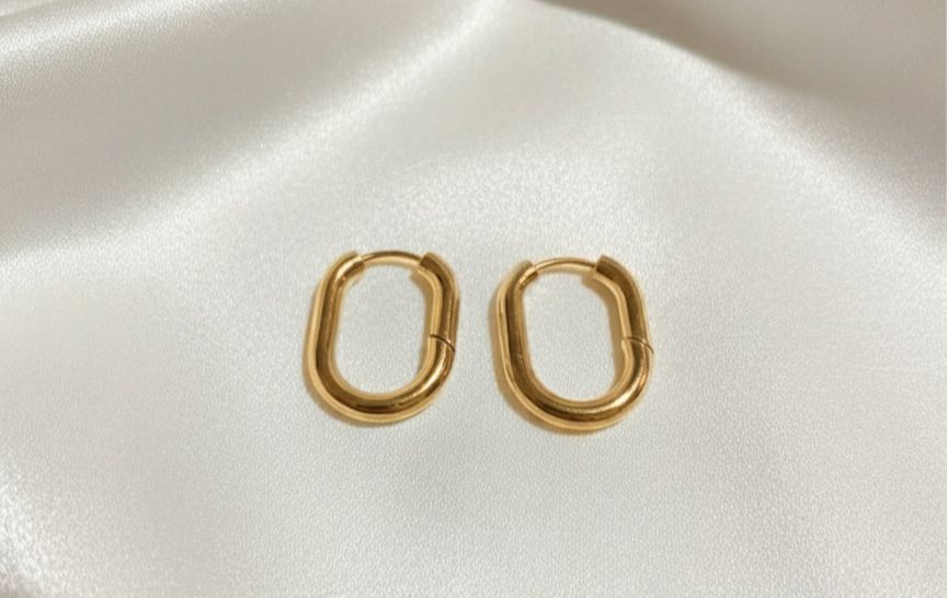 BOUCLES D'OREILLES EN ACIER INOXYDABLE 316L (B33)