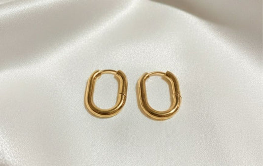 BOUCLES D'OREILLES EN ACIER INOXYDABLE 316L (B33)