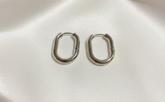 BOUCLES D'OREILLES EN ACIER INOXYDABLE 316L (B34)