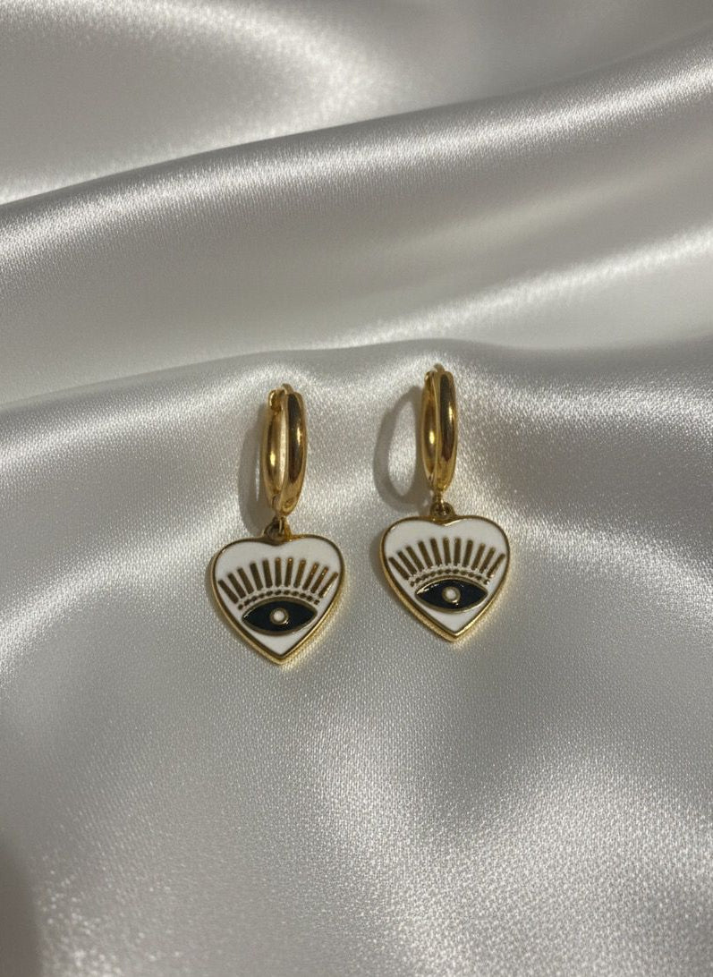 BOUCLES D'OREILLES PENDANTES EN ACIER INOXYDABLE 316 L (B37)