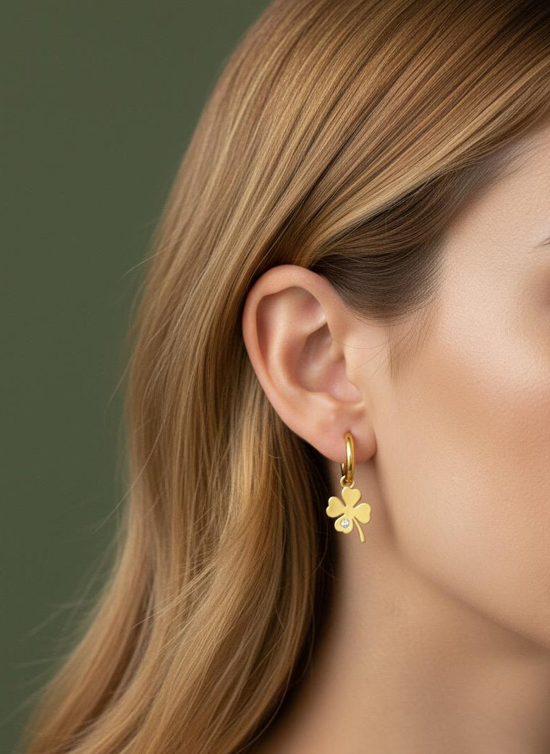 BOUCLES D'OREILLES PENDANTES EN ACIER INOXYDABLE 316L (B39)