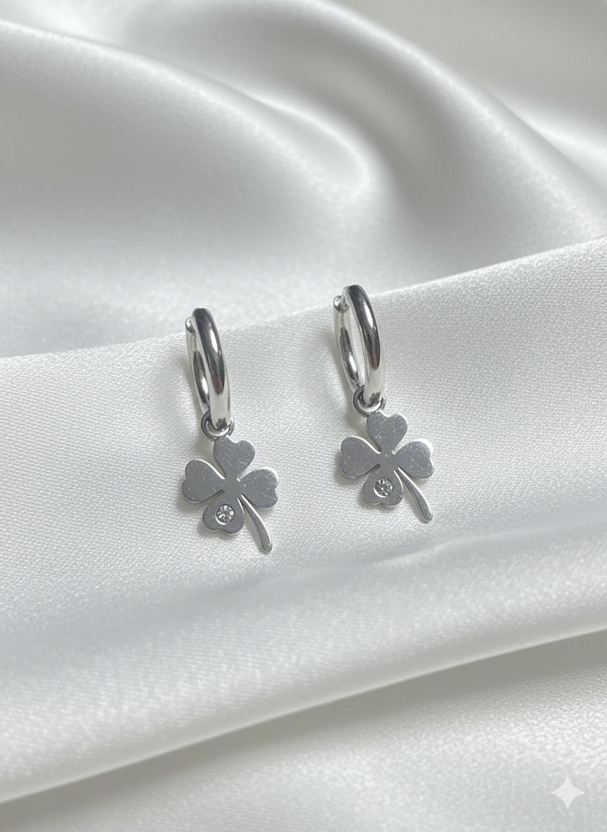 BOUCLES D'OREILLES PENDANTES EN ACIER INOXYDABLE 316L (B40)