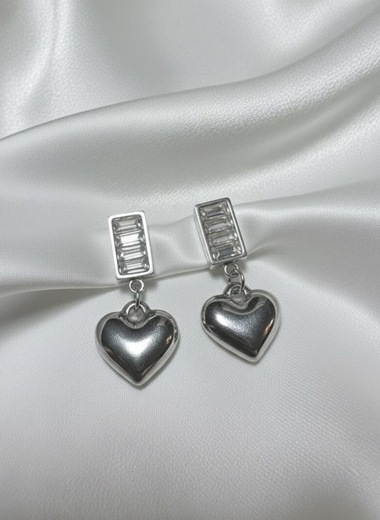 BOUCLES D'OREILLES PENDANTES EN ACIER INOXYDABLE 316L (B43)