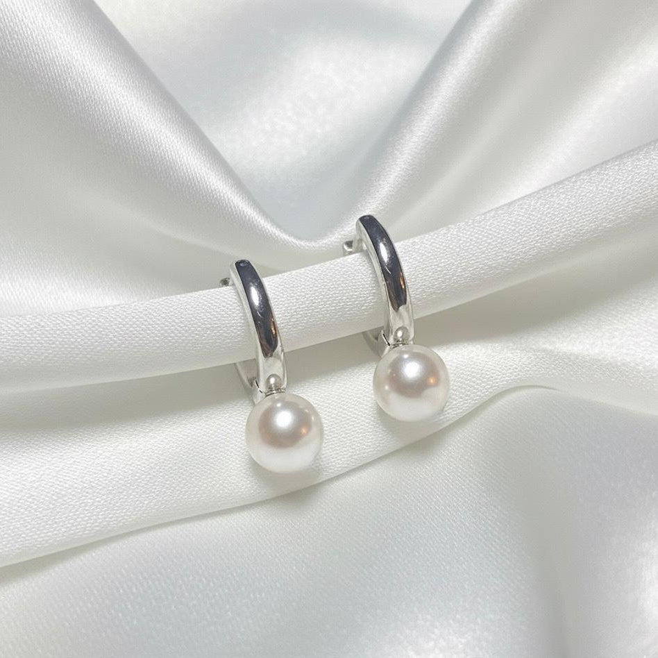 BOUCLES D'OREILLES PENDANTES EN ACIER INOXYDABLE 316 L (B45)