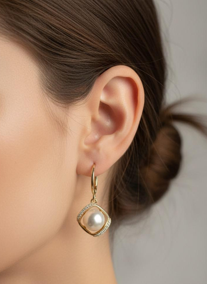 BOUCLES D'OREILLES PENDANTES EN ACIER INOXYDABLE 316 L (B46)