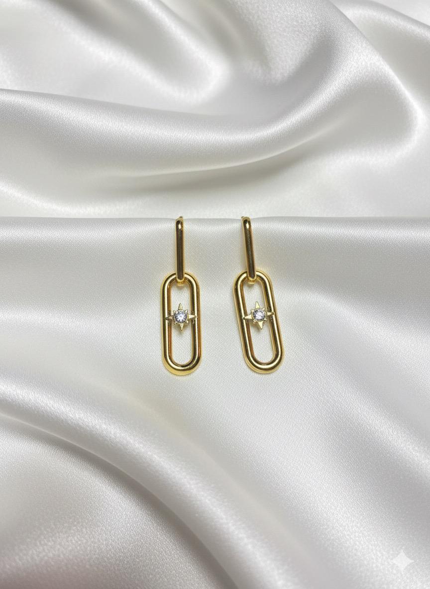 BOUCLES D'OREILLES PENDANTES EN ACIER INOXYDABLE 316 L (B47)