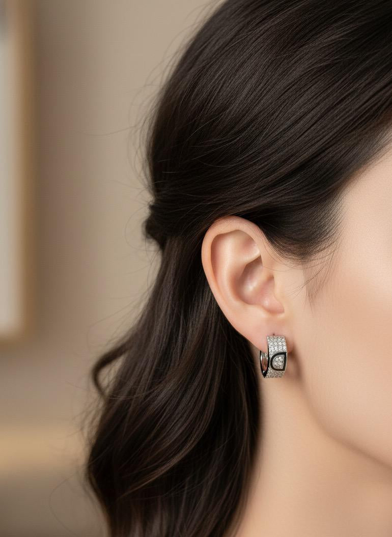 BOUCLES D'OREILLES PENDANTES EN ACIER INOXYDABLE 316 L (B59)