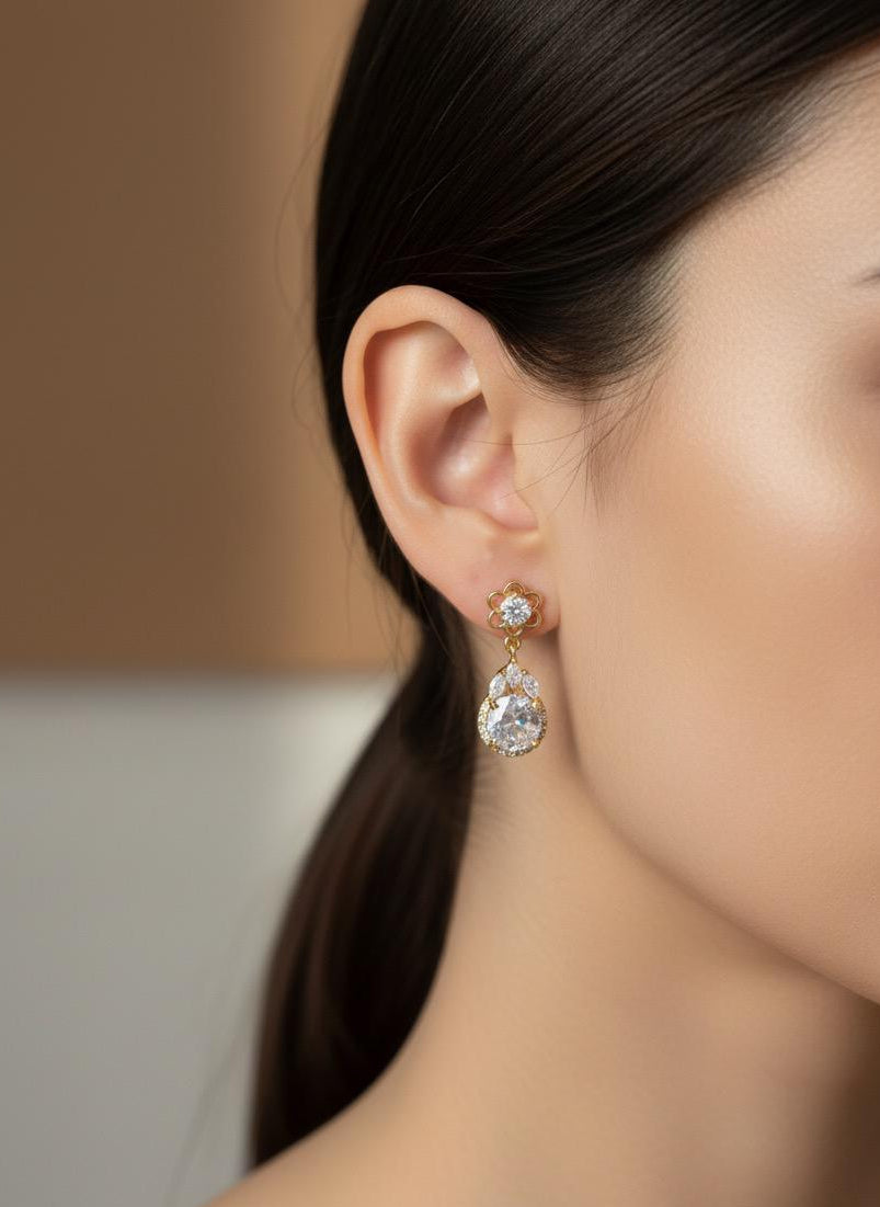 BOUCLES D'OREILLES PENDANTES EN ACIER INOXYDABLE 316 L (B61)