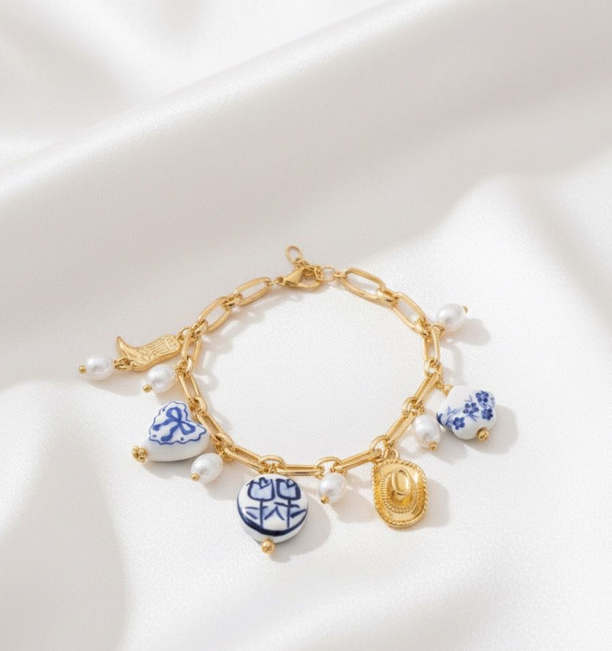 BRACCIALE CON CIONDOLI IN ACCIAIO INOSSIDABILE 316L (89)