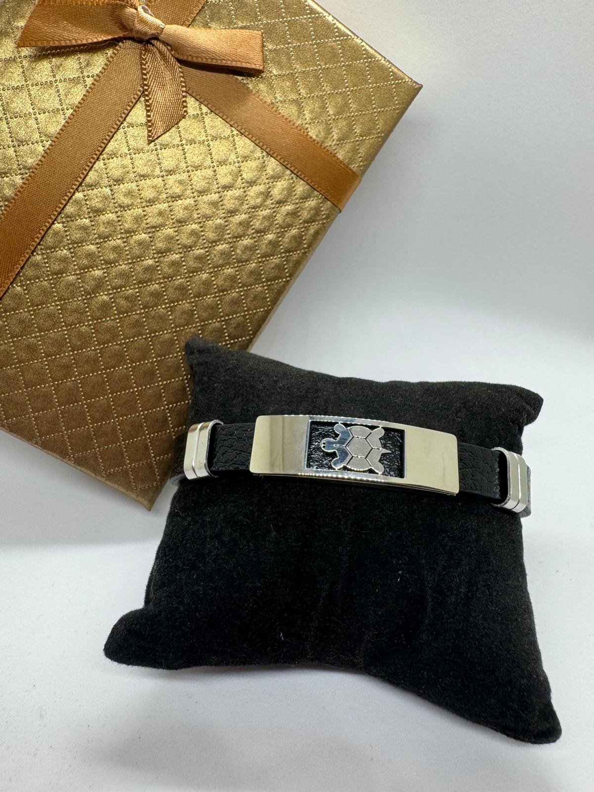Bracelets Hommes en Acier Inoxydable et en Cuir
