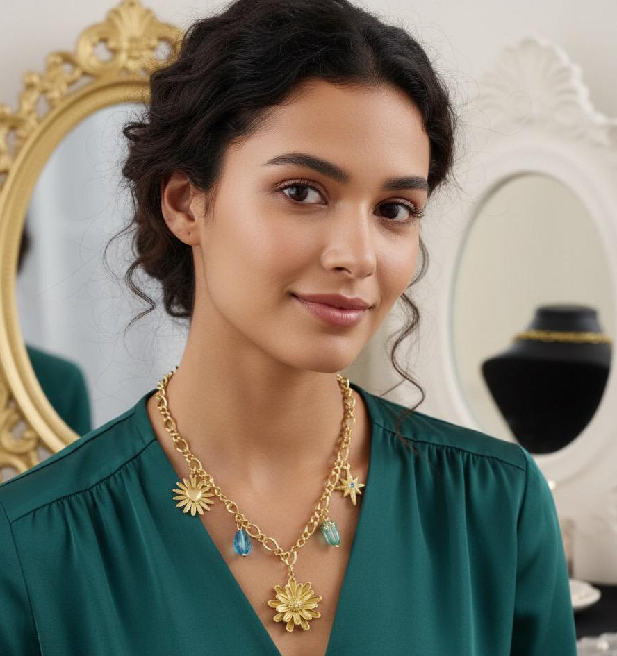 NECKLACE WITH CHARMS IN 316L STAINLESS STEEL (82)