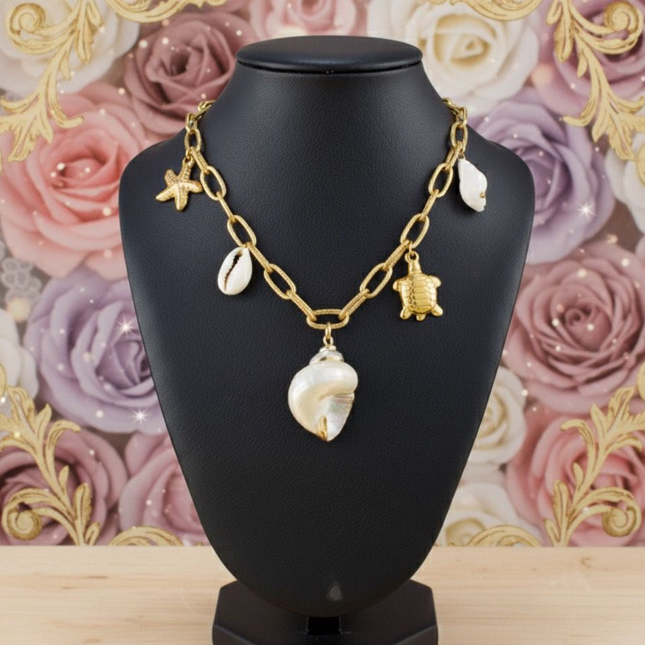 NECKLACE WITH CHARMS IN 316L STAINLESS STEEL (85) 