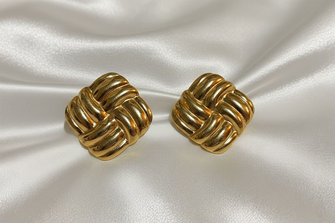 BOUCLES D'OREILLES EN ACIER INOXYDABLE 316L (B19)