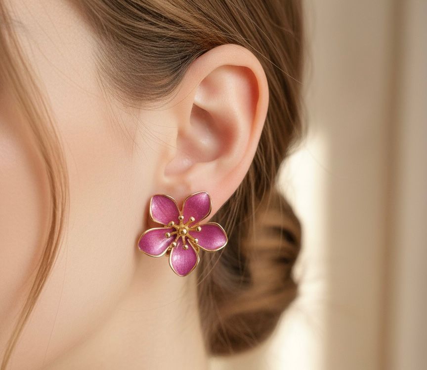 BOUCLES D'OREILLES EN ACIER INOXYDABLE 316L (B2)