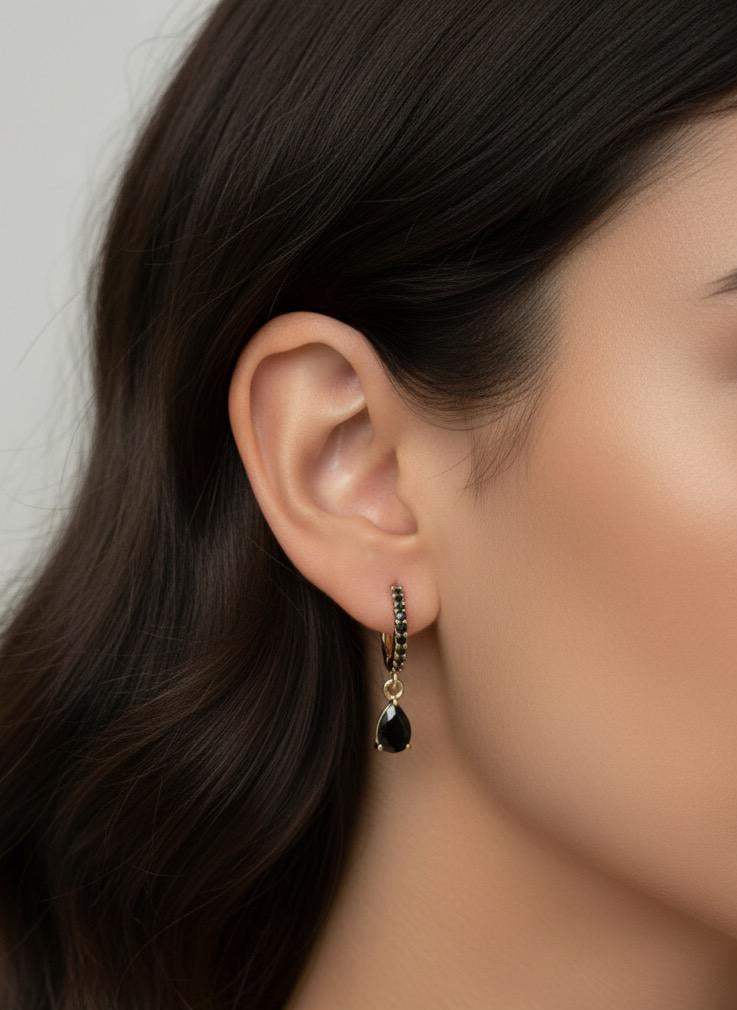 BOUCLES D'OREILLES PENDANTES EN ACIER INOXYDABLE 316 L (B49)