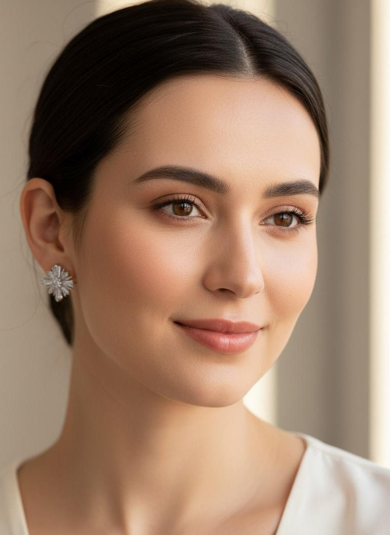 BOUCLES D'OREILLES PENDANTES EN ACIER INOXYDABLE 316 L (B75)