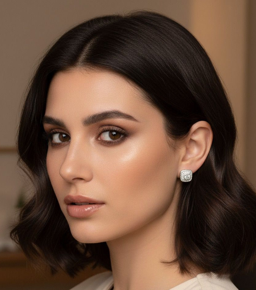 BOUCLES D'OREILLES PENDANTES EN ACIER INOXYDABLE 316 L (B83)