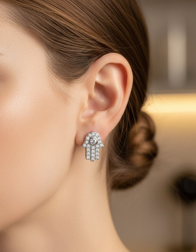 BOUCLES D'OREILLES PENDANTES EN ACIER INOXYDABLE 316 L (B86)